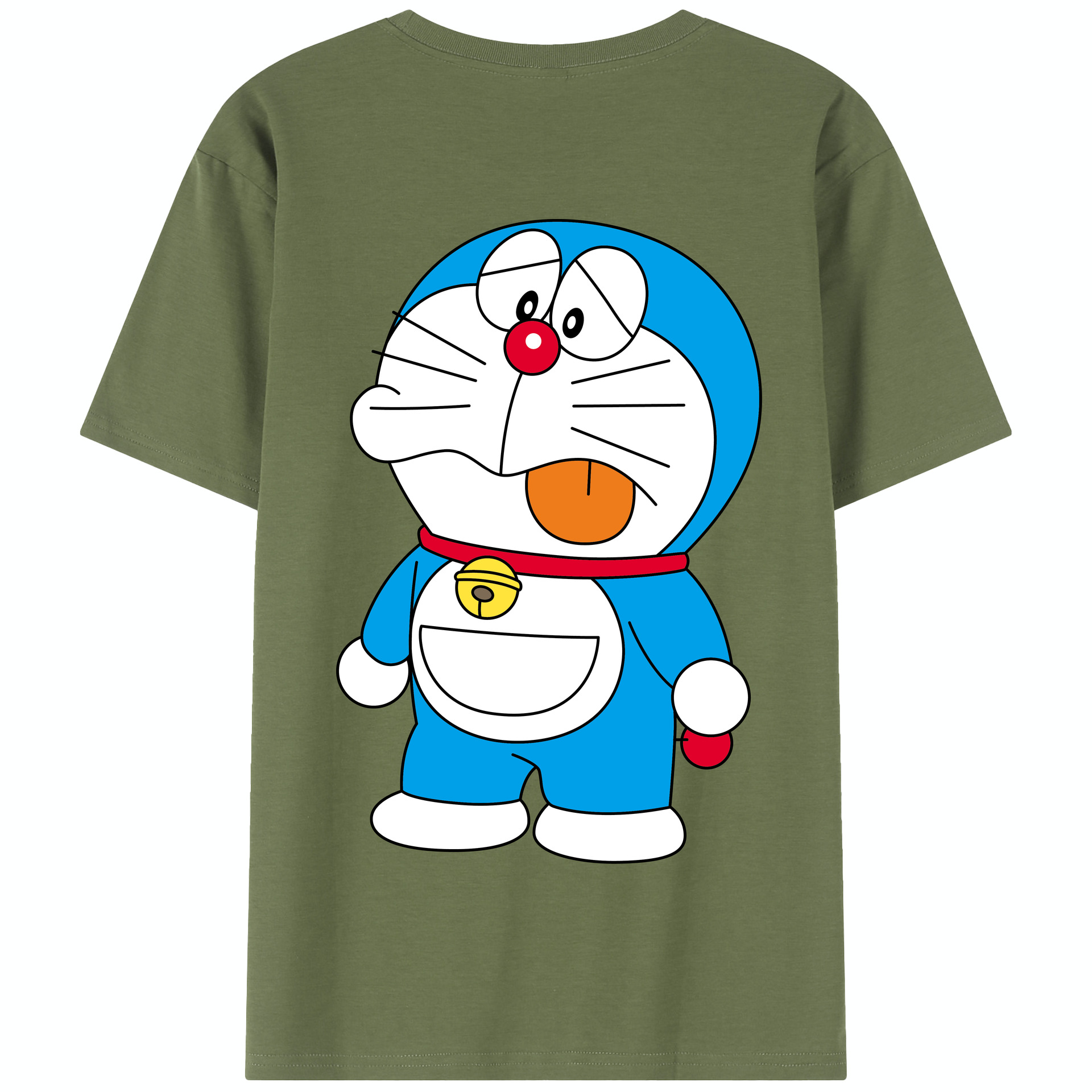 （画像用） ドラえもん Doraemon 綿100％半袖Tシャツ（背面プリント）
